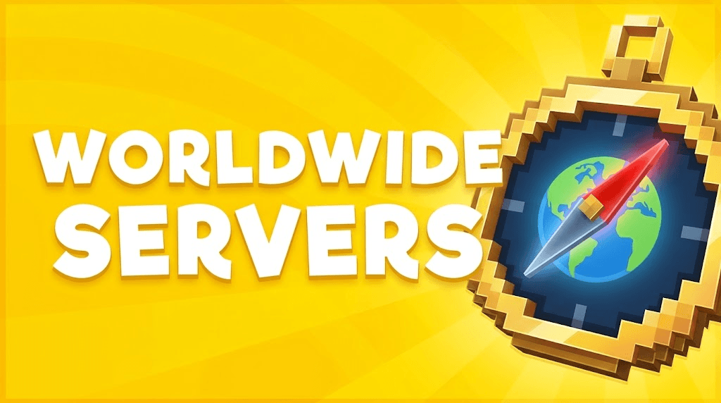 Minecraftservers over de hele wereld