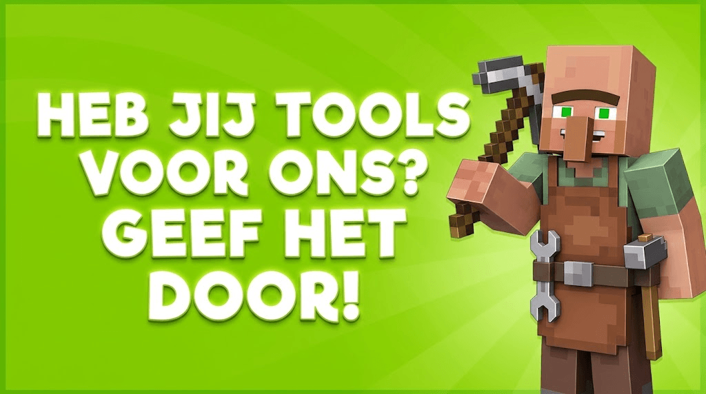 Heb jij tools voor ons? Geef het door!