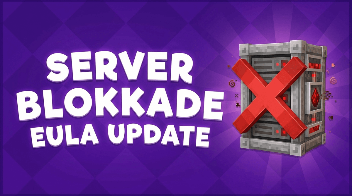 Mojang gaat servers blokkeren die zich niet aan de EULA houden!
