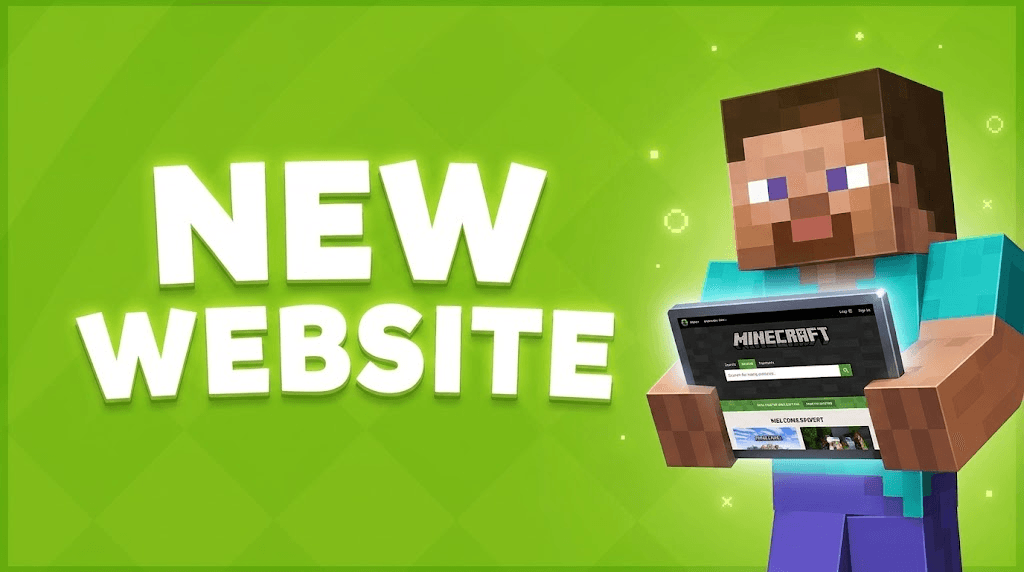 Nieuwe Minecraft.net website