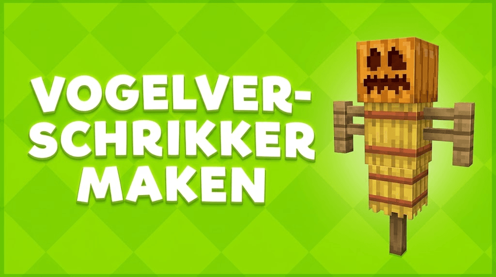 Hoe maak je een vogelverschrikker in Minecraft