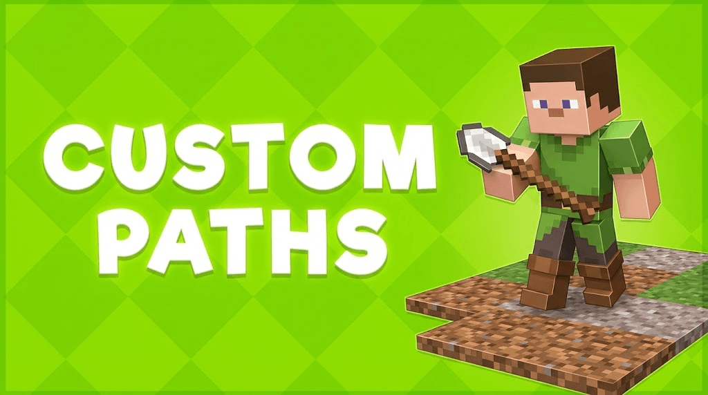 Custom paden maken in Minecraft