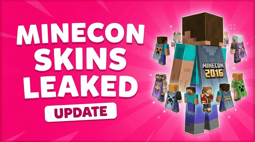 Gratis Minecon 2016 Skin Pack! -Update: Minecon cape gelekt