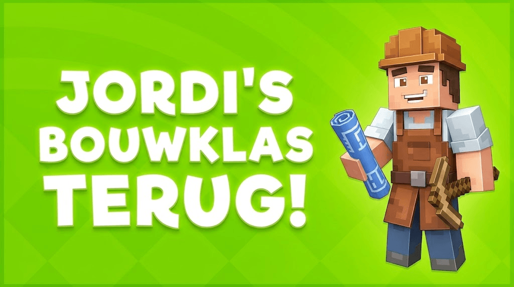 Leer bouwen met Jordi Komt terug, maar niet zonder jullie hulp!