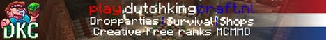 DutchKingCraft NL/BE 24/7 Gezelligheid! Play-To-Earn Free Ranks! banner