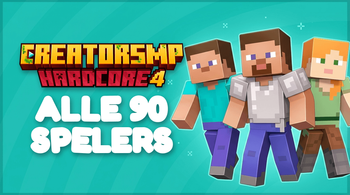 CreatorSMP 4 spelers: alle 90 deelnemers uitgelegd