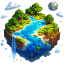 Planeet Aarde Minecraft server icoon