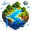 Planeet Aarde Minecraft server icoon