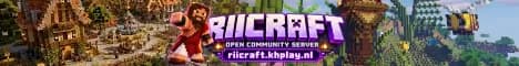 💜 RIICRAFT 👀 | 🇳🇱 Survival • Economy • Claims • Voicechat ⭐ banner