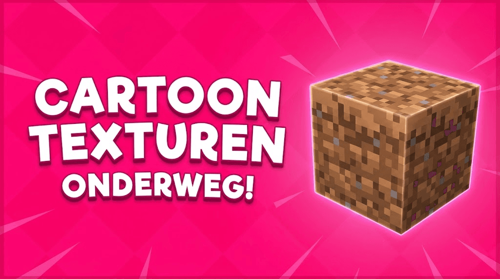 Cartoon texturen onderweg voor Pocketmine en Windows 10