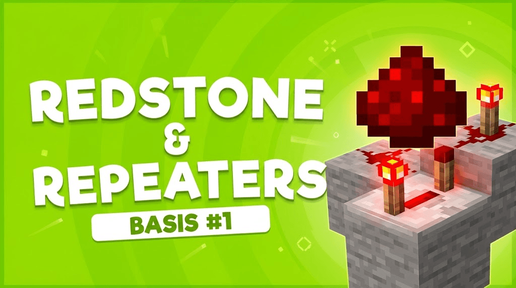 Basis Redstone en Repeaters #1 - Hoe werkt Redstone