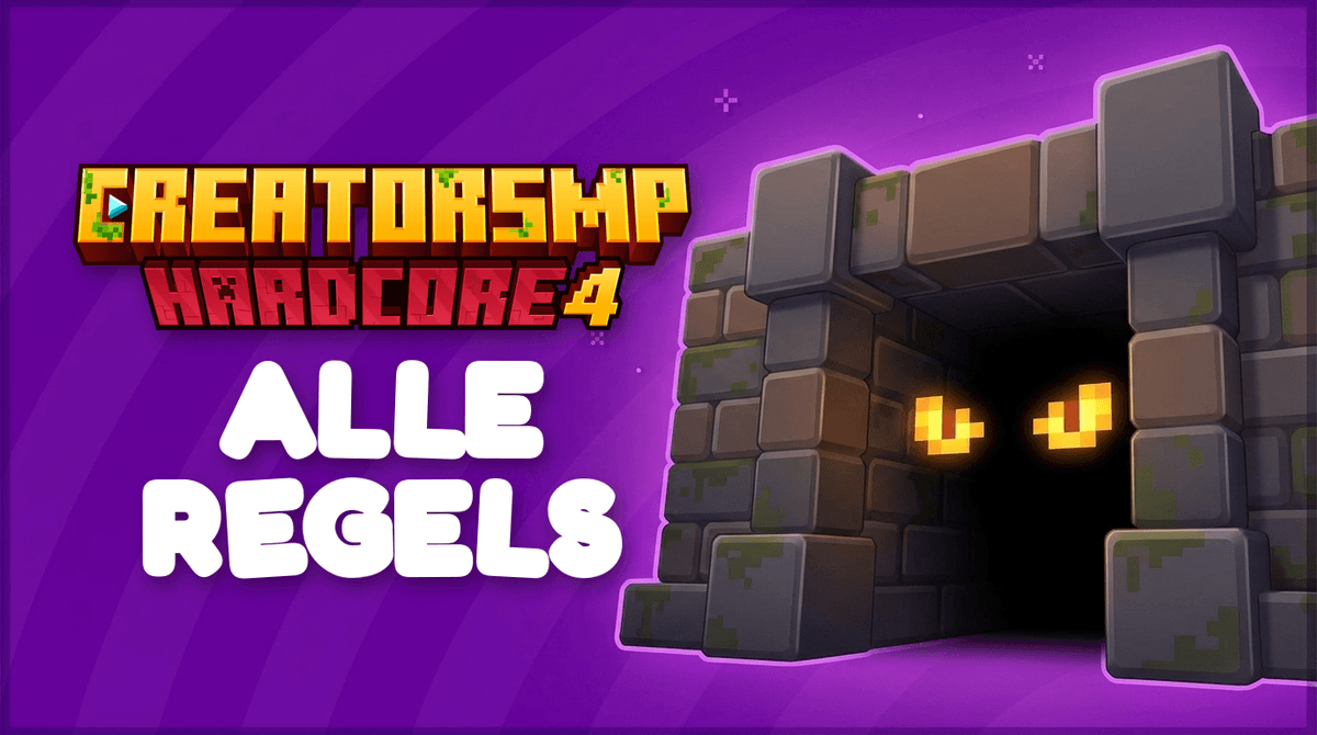 CreatorSMP 4 regels: muur, dolhoven en geen mace