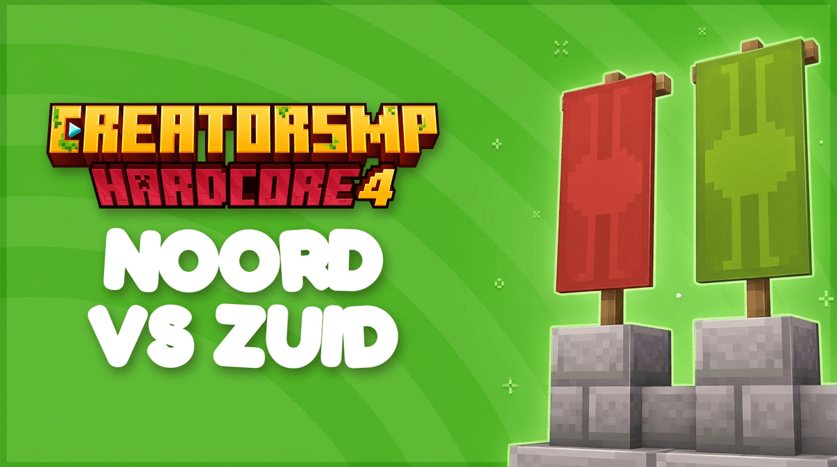 CreatorSMP 4 verdeling: wie zit in Noord en Zuid?