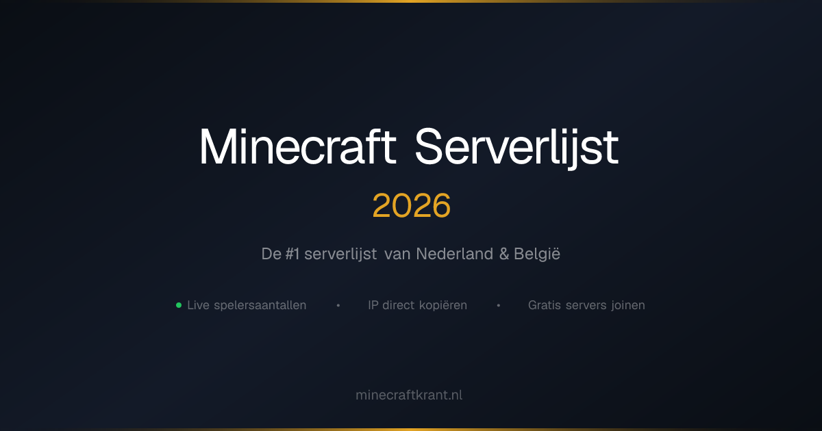 Top Minecraft SMP Servers - Serverlijst 2026 | MinecraftKrant