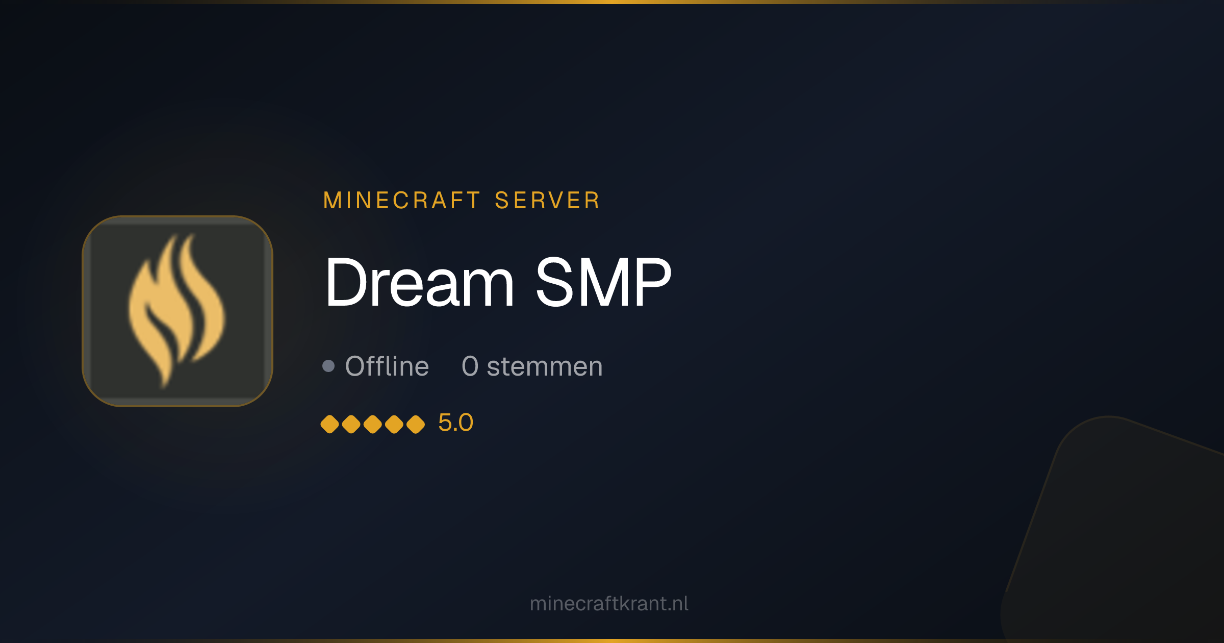 Dream SMP — Minecraft Server IP & Info 2026 | MinecraftKrant