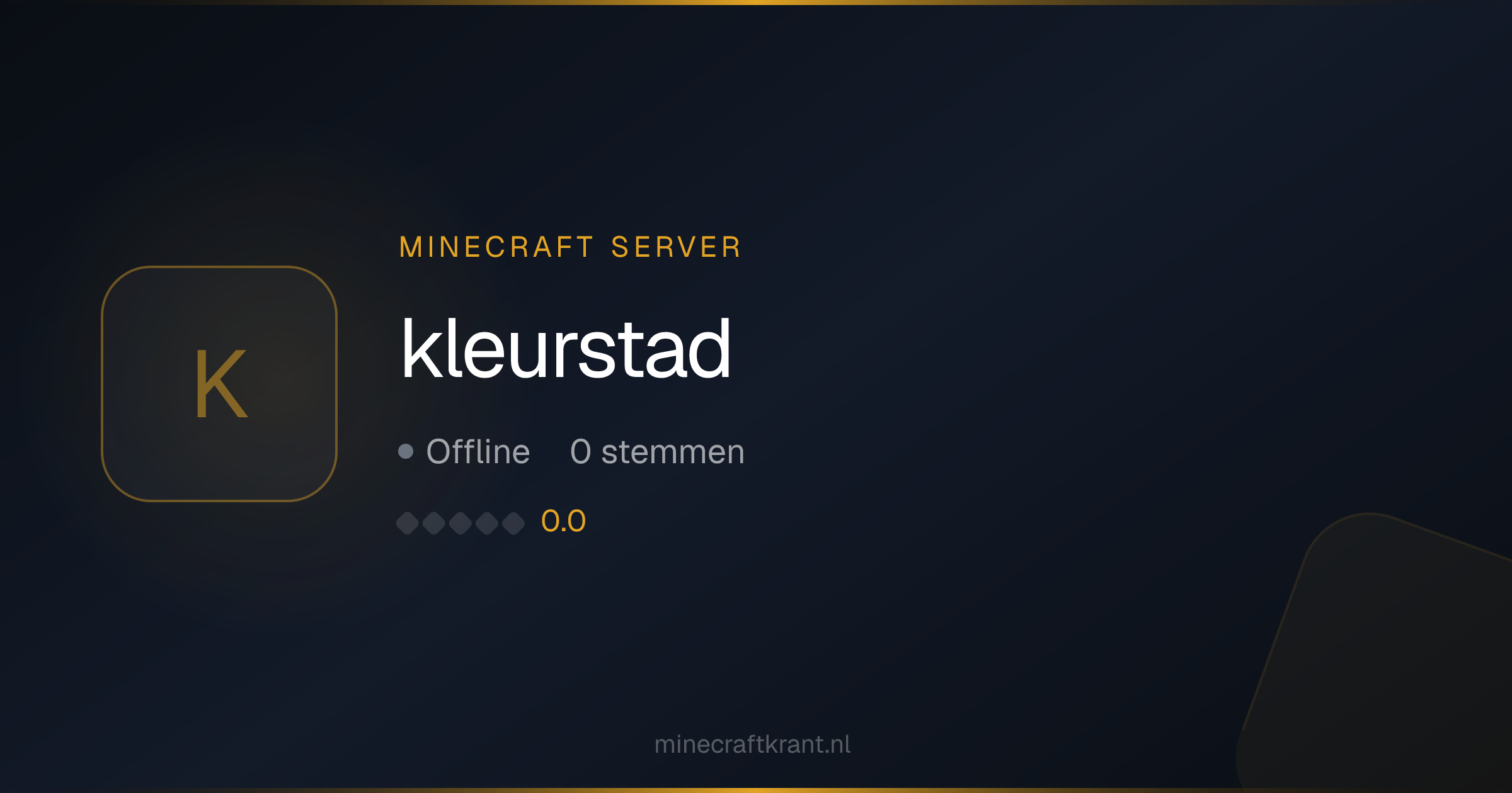 kleurstad — Minecraft Server IP & Info 2026 | MinecraftKrant