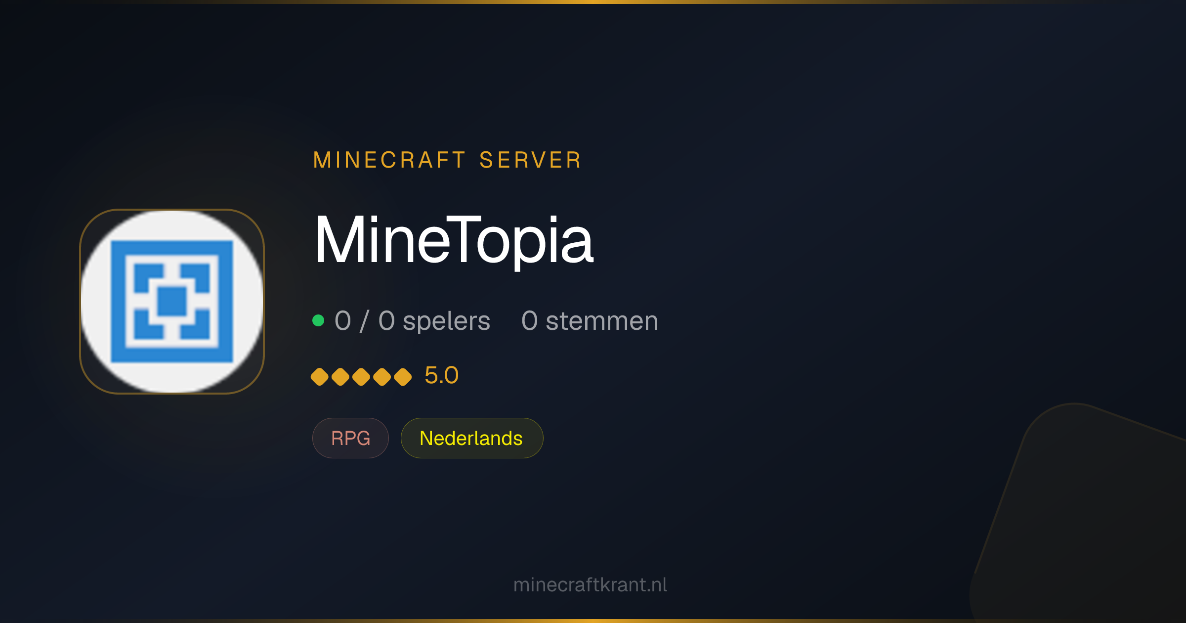 MineTopia — Minecraft Server IP & Info 2026 | MinecraftKrant